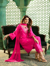Pink Embroidered Kurta Set